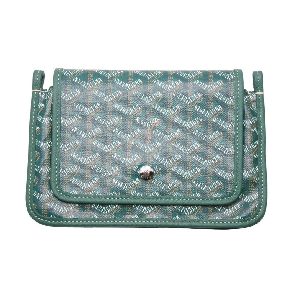 GOYARD Plumet shoulder bag crossbody pouch strap leather green